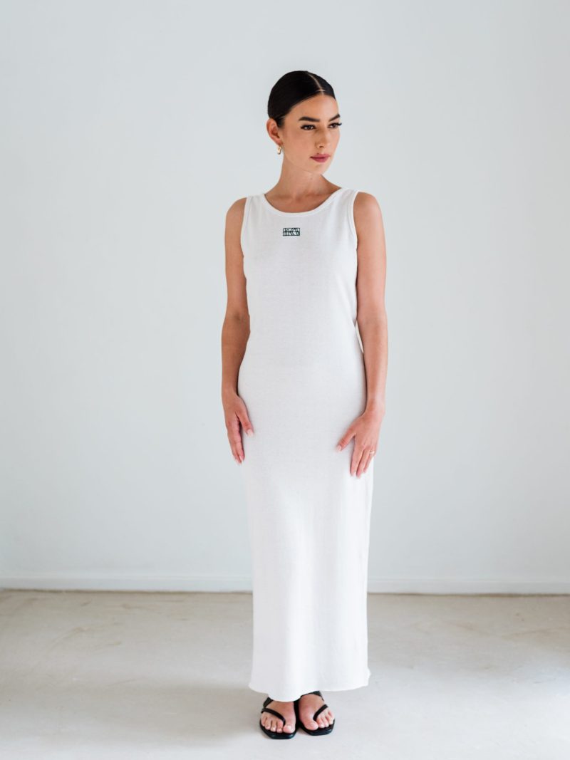 Tank Dress In Jersey - White