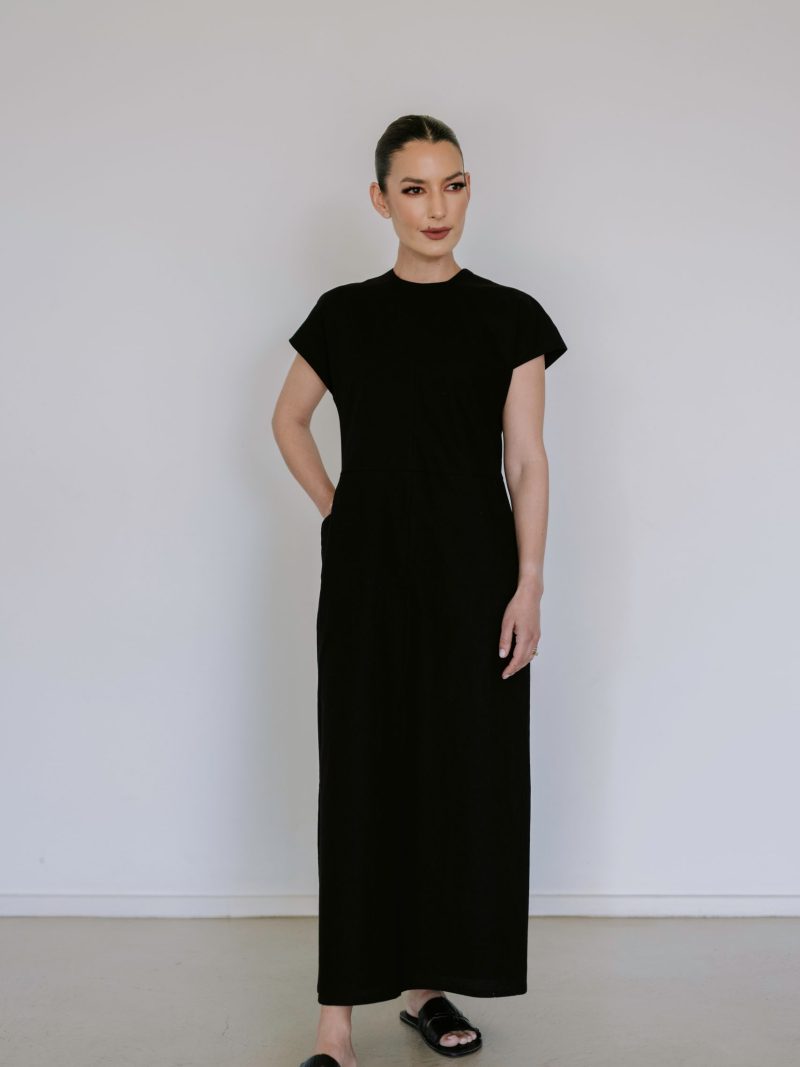 Classic Midi Dress - Black