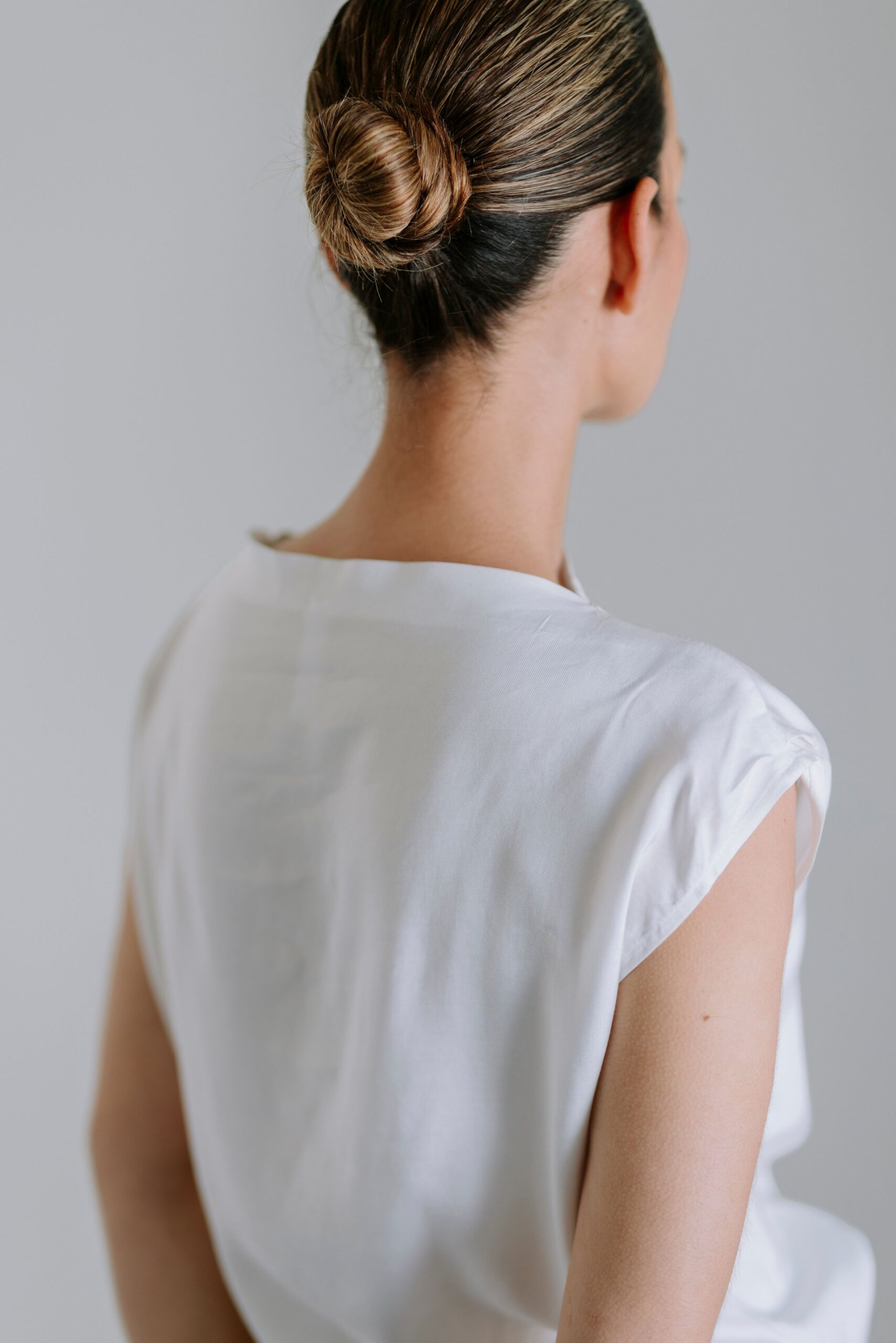 Drape High Neck Top - White - Image 6
