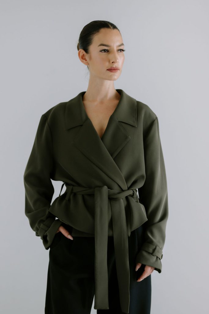 Cropped Trench Jacket - Limited Edition - Moss