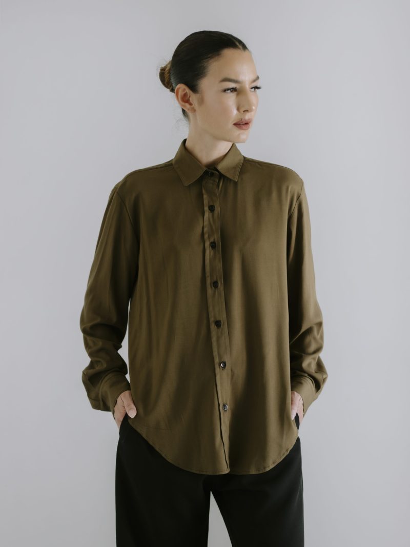 Crepe Shirt - Hazel