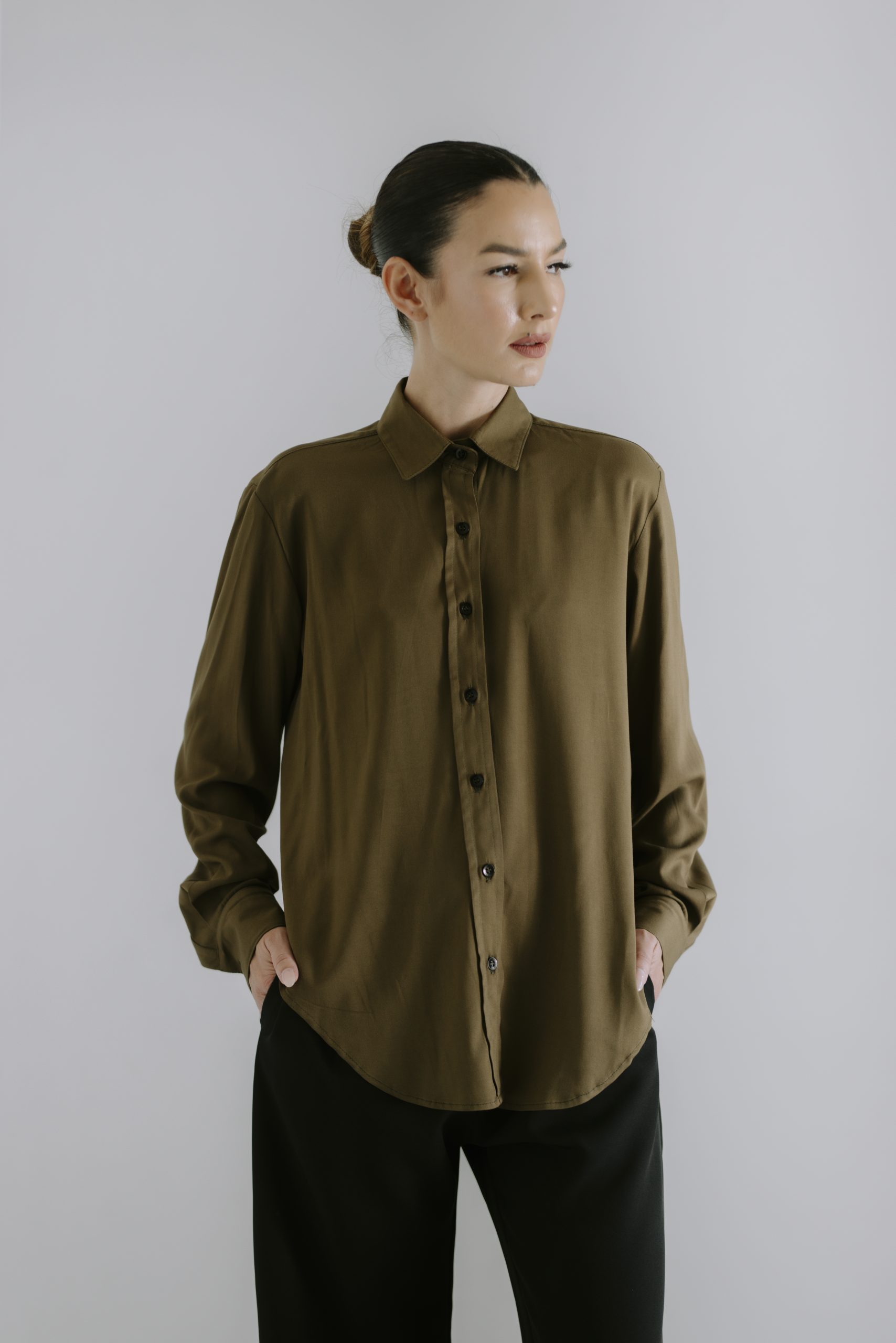 Crepe Shirt - Hazel