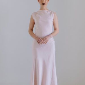 Sculpted Midi Dress - Blush