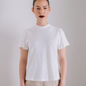 Signature Tee In Organic Jersey - Natural