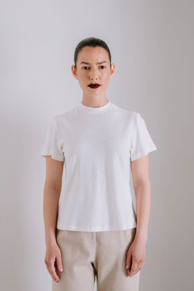 Signature Tee In Organic Jersey - Natural