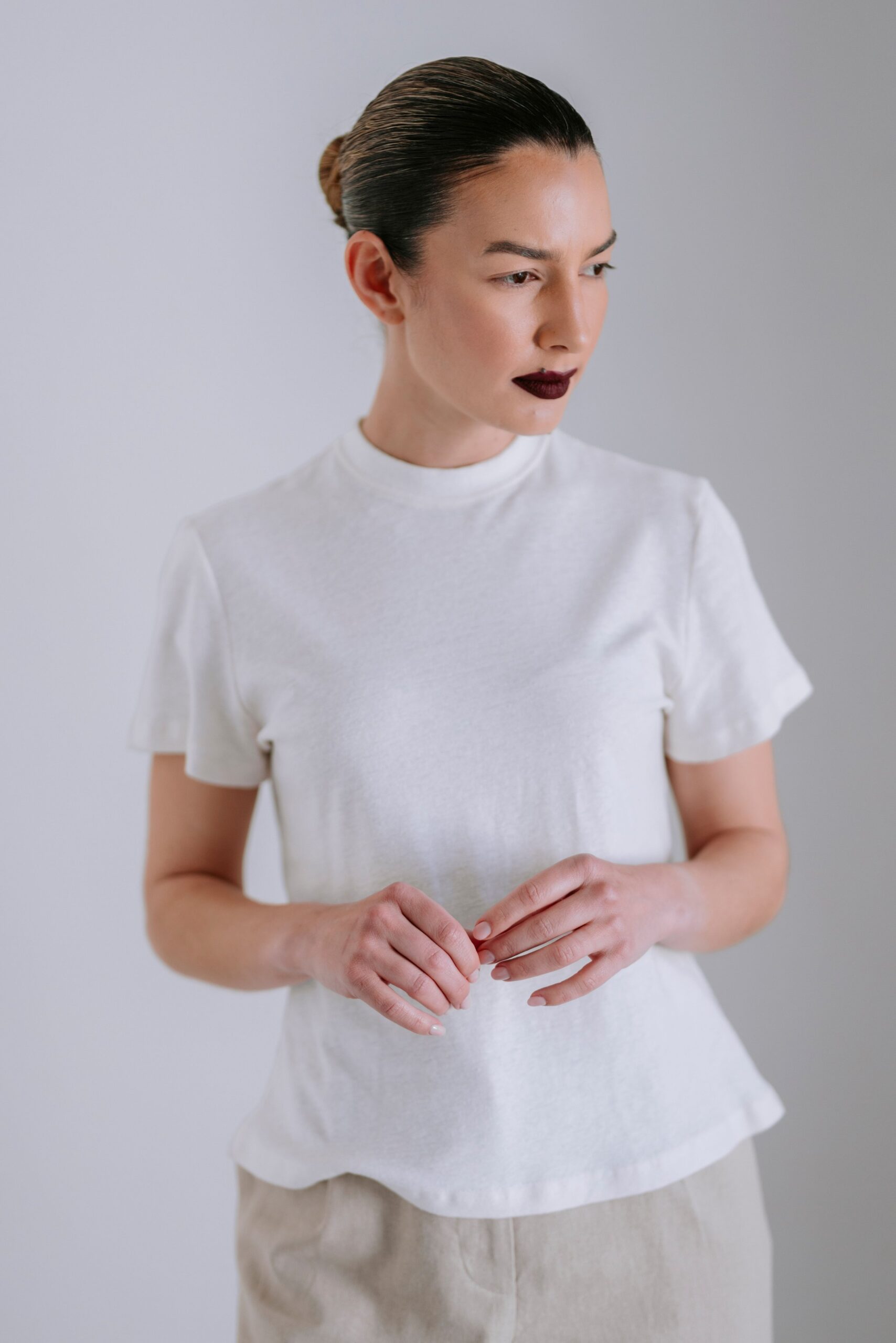 Signature Tee In Organic Jersey - Natural - Image 2