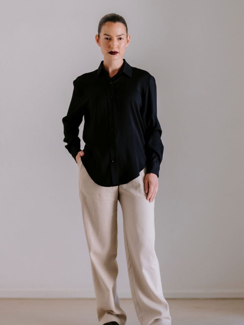 Relaxed Summer Shirt - Black
