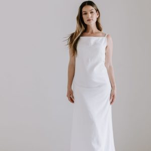 The Square Neck Maxi Dress - White